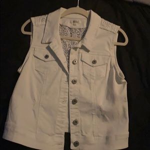 White jean jacket